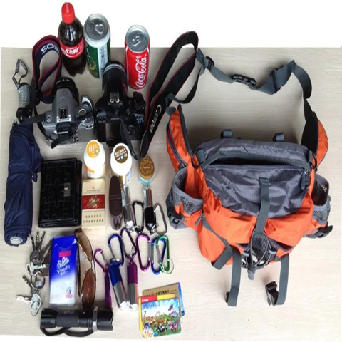 waterproof waist bag with double shoulder strap for outdoor activities